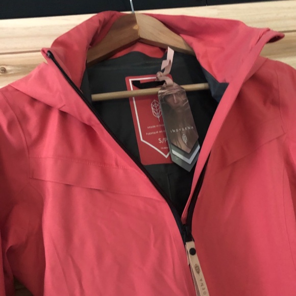 NWT Indygena Kisa Rain Jacket S Melon - Picture 9 of 16